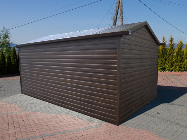Plechová garáž 4LINE 3 × 5 m s výklopnou bránou 5