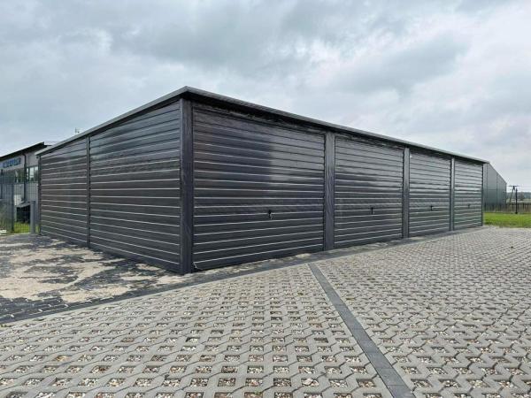 Plechová moderná garáž GRAPHITE LINE 12x5m