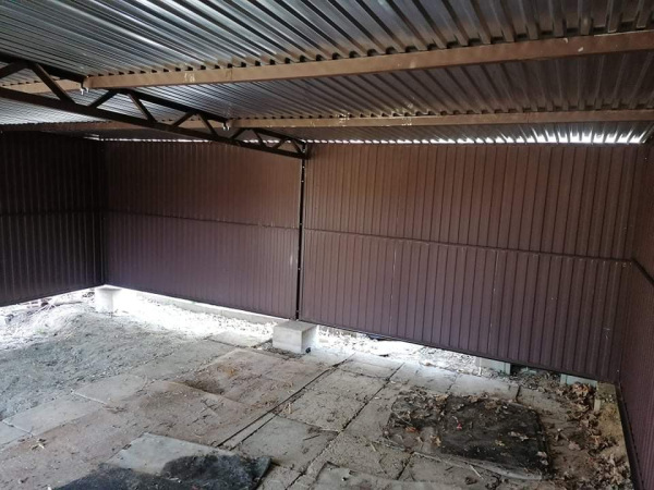 Plechová garáž 2. triedy 6×6 m – priestranná garáž alebo sklad za výhodnú cenu 5