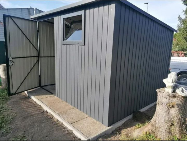 Záhradný domček TOOLSHED 4×3 m – antracit 1