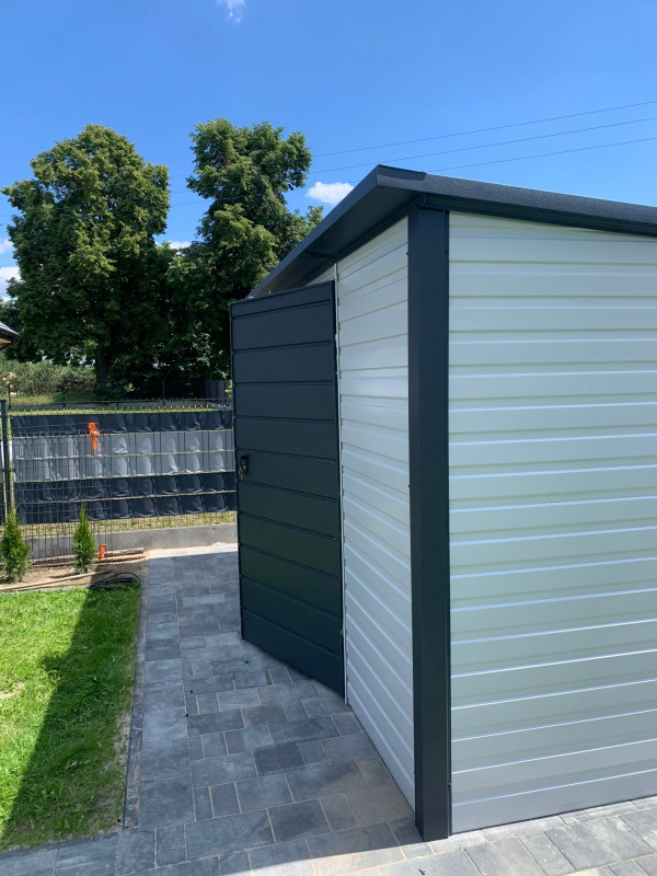Záhradný domček TOOL SHED 3×3 m – RAL9002 / RAL7016 3