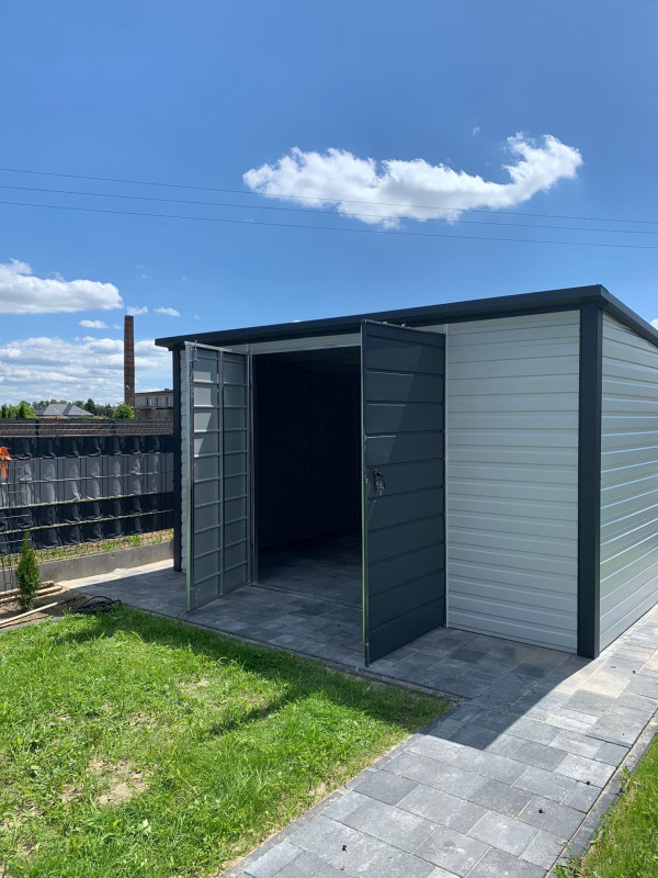 Záhradný domček TOOL SHED 3×3 m – RAL9002 / RAL7016 8