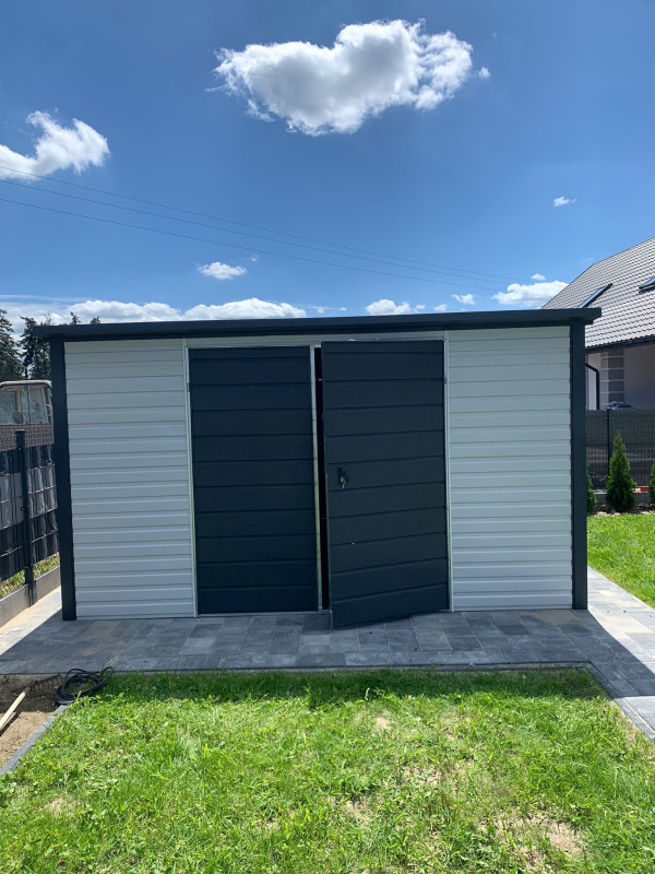Záhradný domček TOOL SHED 3×3 m – RAL9002 / RAL7016 2