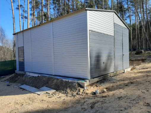 Montovaná plechová hala 6x8m | RAL7016 | RAL9006 5