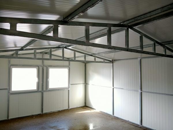 Montovaná garáž z PUR panelov 5 x 6m