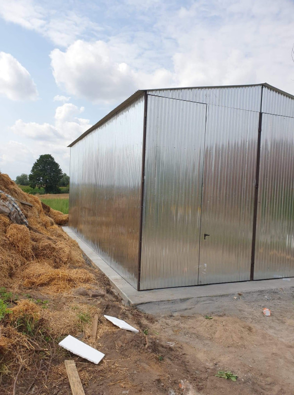Montovaná pozinkovaná plechová hala 6×12 m – výška prejazdu 4 m 3