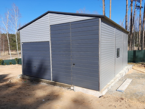 Montovaná plechová hala 6x8m | RAL7016 | RAL9006