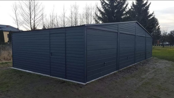 Plechová garáž GRAPHITE LINE 12x5 m