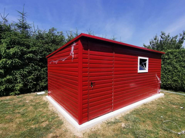 ZÁHRADNÝ DOMČEK 5×3 m | RAL3011 ČERVENÝ