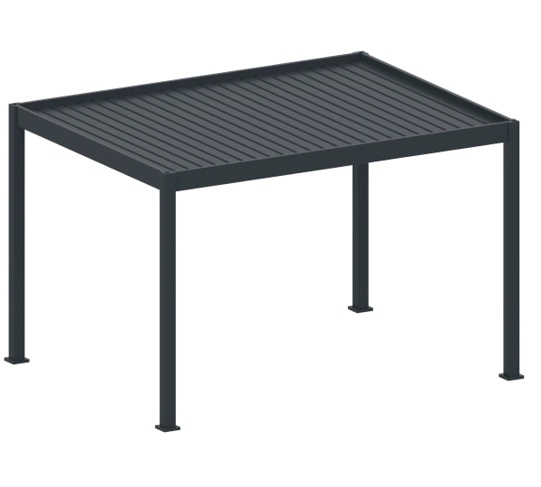 Bioklimatická pergola 3×4 m RAL 7016 – hliníková 1