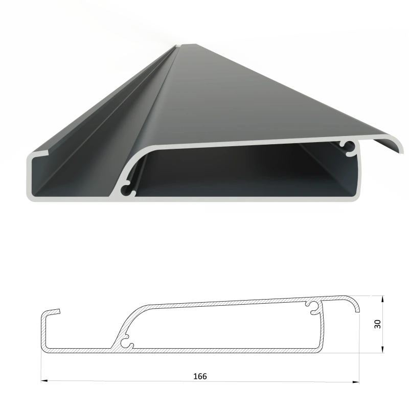 Bioklimatická pergola 3×4 m RAL 7016 – hliníková 2