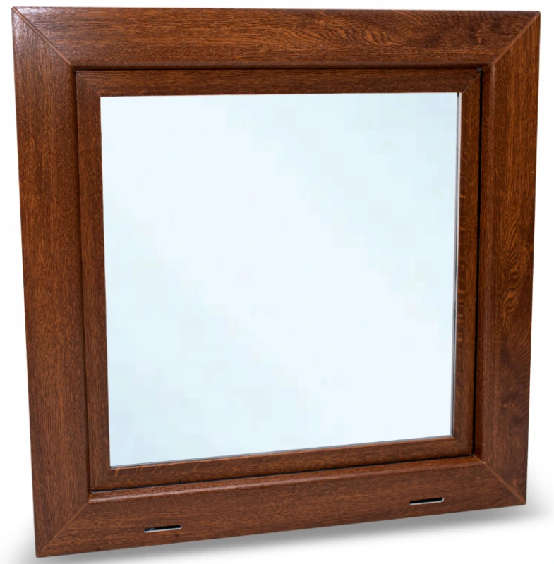PVC okno 40 × 40 – výklopné, zlatý dub | ekonomické prevedenie